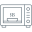 Microwave oven icon
